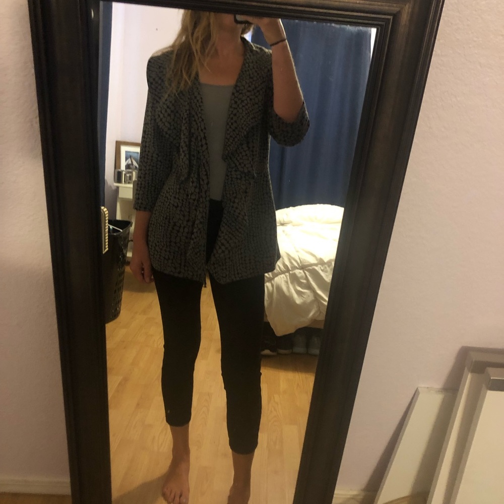 Calvin Klein open front blazer